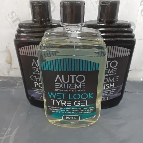 LOT OF 3 AUTO EXTREME - WET LOOK AND CHROME POLISH 500ML / COLLECTION ONLY