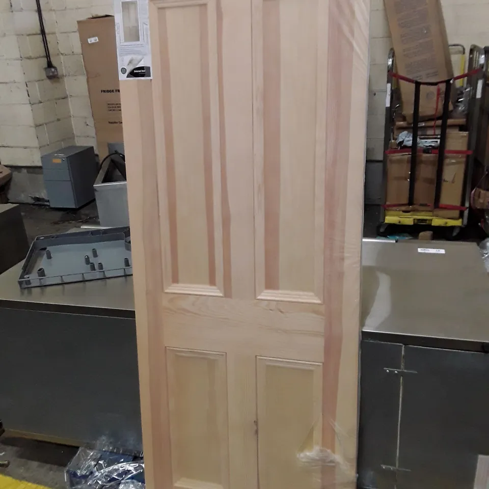 XL JOINERY VERTICAL GRAIN PINE EDWARDIAN 4 PANEL INTERNAL DOOR 1981×762×35MM