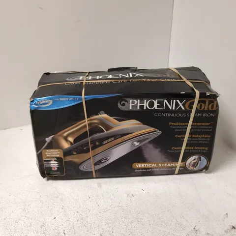 PHOENIX GOLD VERTICAL STEAM IRON IN BOX