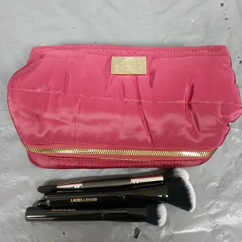 LAURA GELLER MAKE UP BRUSH SET & BAG