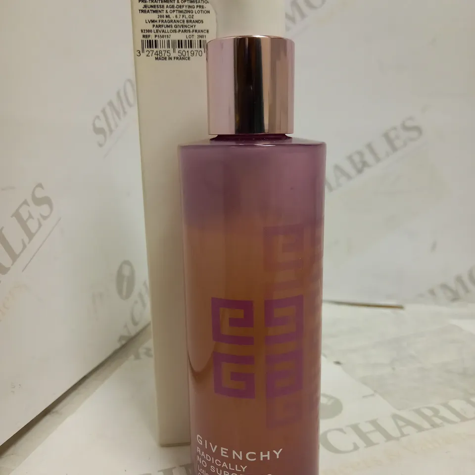 GIVENCHY RADICALLY NO SURGETICS AGE DEFYING PRE TREATMENT & OPTIMISING LOTION 200ML