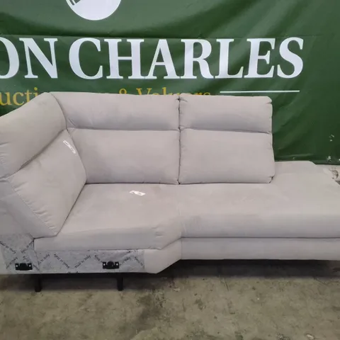 QUALITY ITALIAN DESIGNER RHF CHAISE - GREY FABRIC 
