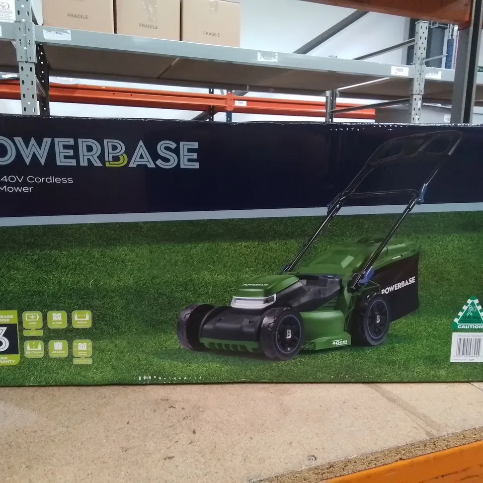 POWERBASE CORDLESS LAWNMOWER 