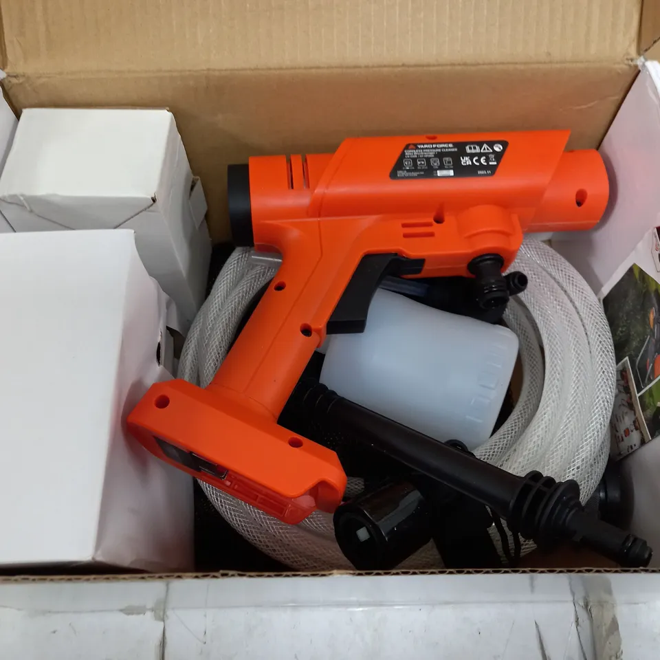 BOXED YARD FORCE 20V CORDLESS PRESSURE WASHER