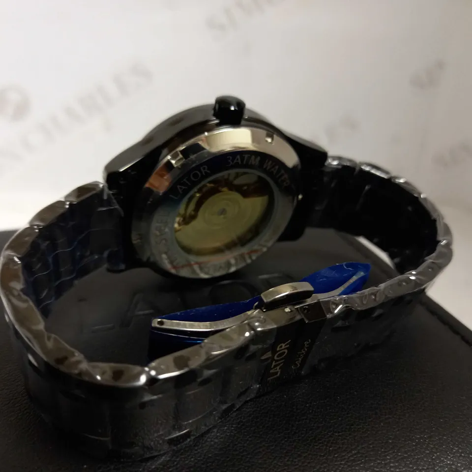 LATOR CALIBRE PART SKELETON BRACELET STRAP WATCH RRP £550