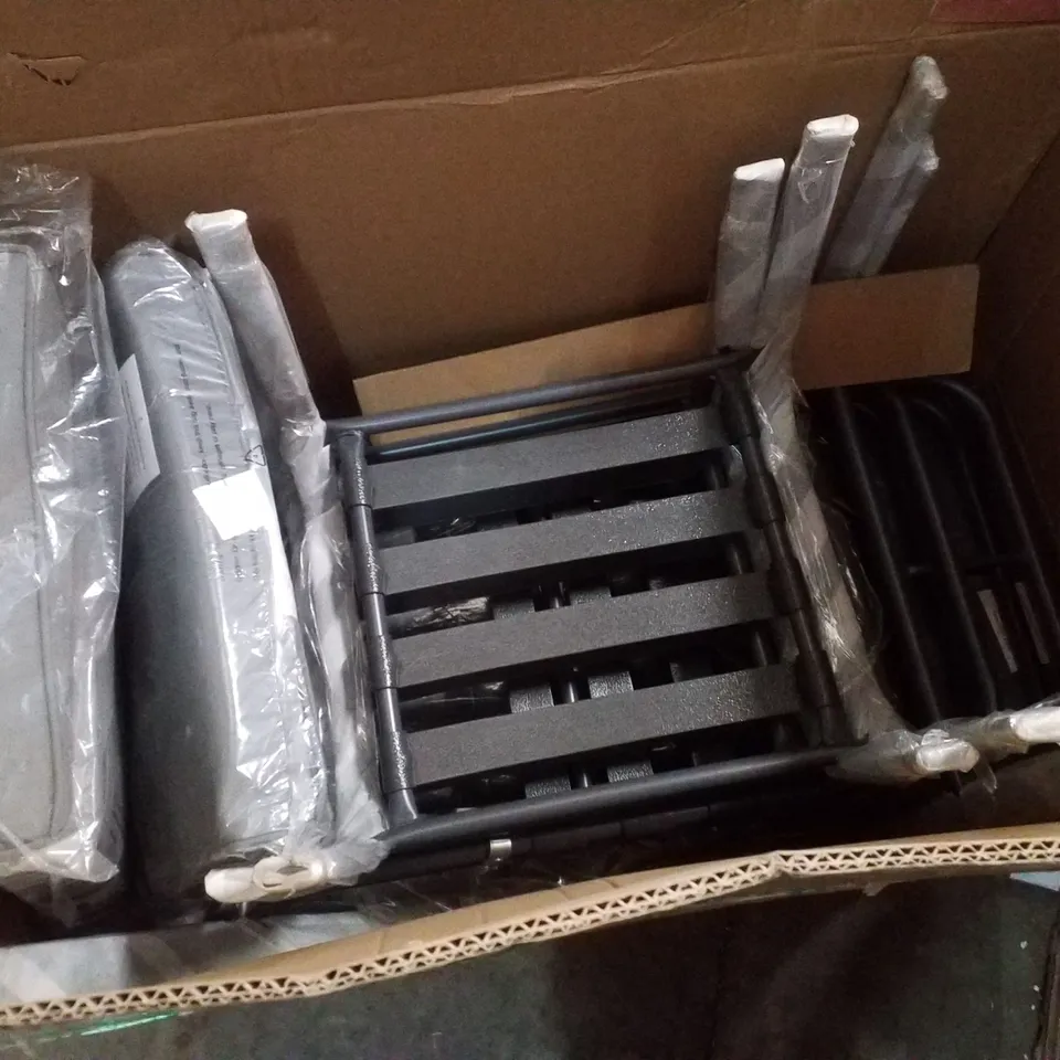 BOXED MONACO 2-SEATER RECLINING SET WITH FOOTSTOOLS