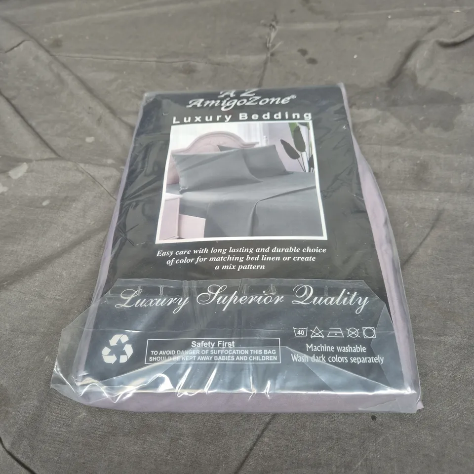EXTRA DEEP DOUBLE FITTED SHEET – LILAC, 137 X 190 CM + 40 CM (400 THREAD COUNT)