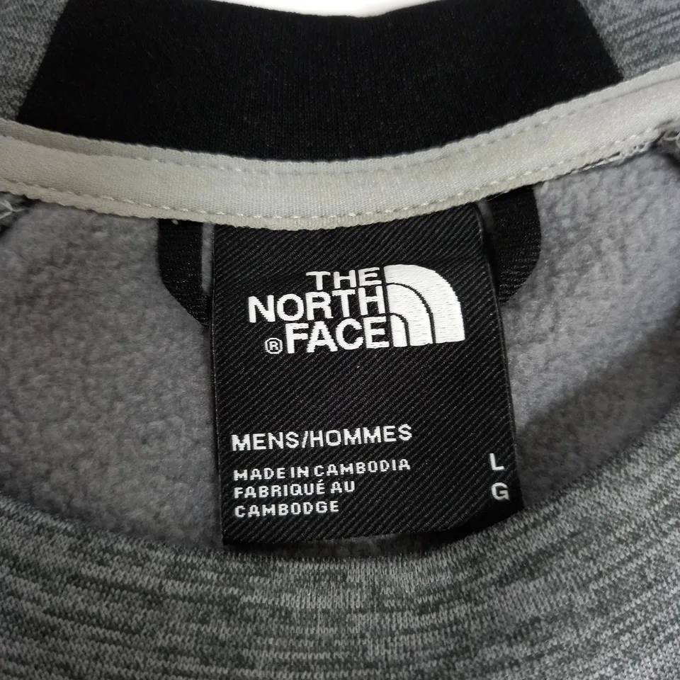 GREY NORTH FACE JUMPER MENS - LARGE 