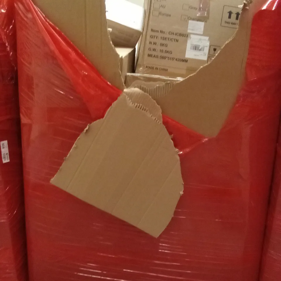 PALLET OF ASSORTED HOUSEHOLD GOODS AND PRODUCTS TO INCLUDE;CAT LITTER BOX,BABY BOUNCE CHAIR, INDUCTION COOKTOP