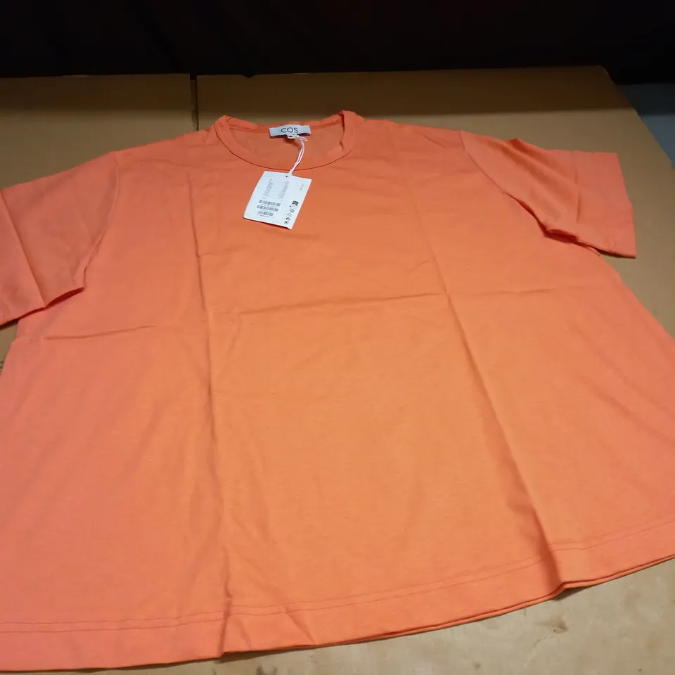 COS ORANGE WIDE FIT T-SHIRT - EUR S