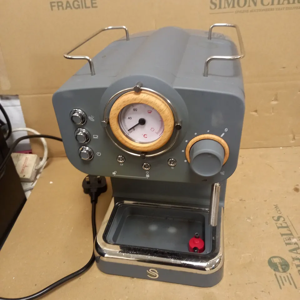 SWAN ESPRESSO COFFEE MAKER - GREY