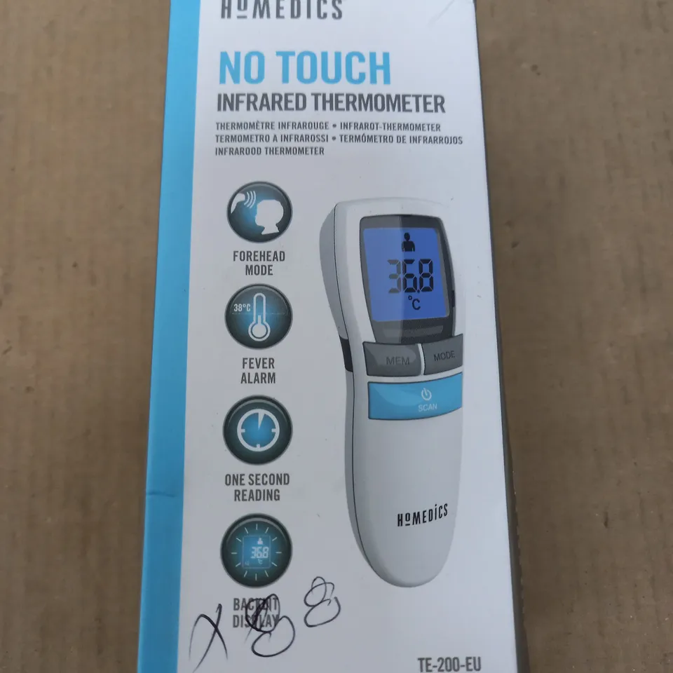 BOXED HOMEDICS NO TOUCH INFRARED THERMOMETER - TE-200-EU