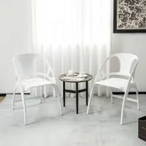 BOXED COSTWAY SET OF 2 FOLDING DINING CHAIRS MODERN PP DINING CHAIRS INDOOR