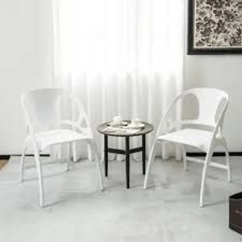 BOXED COSTWAY SET OF 2 FOLDING DINING CHAIRS MODERN PP DINING CHAIRS INDOOR