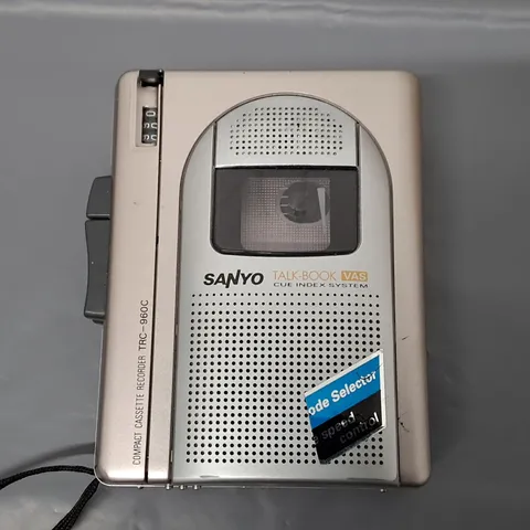 UNBOXED SANYO COMPACT CASSETTE RECORDER - TRC-960C