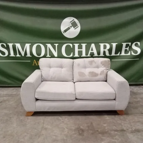 PRENT FABRIC 2 SEATER SOFA - SILVER