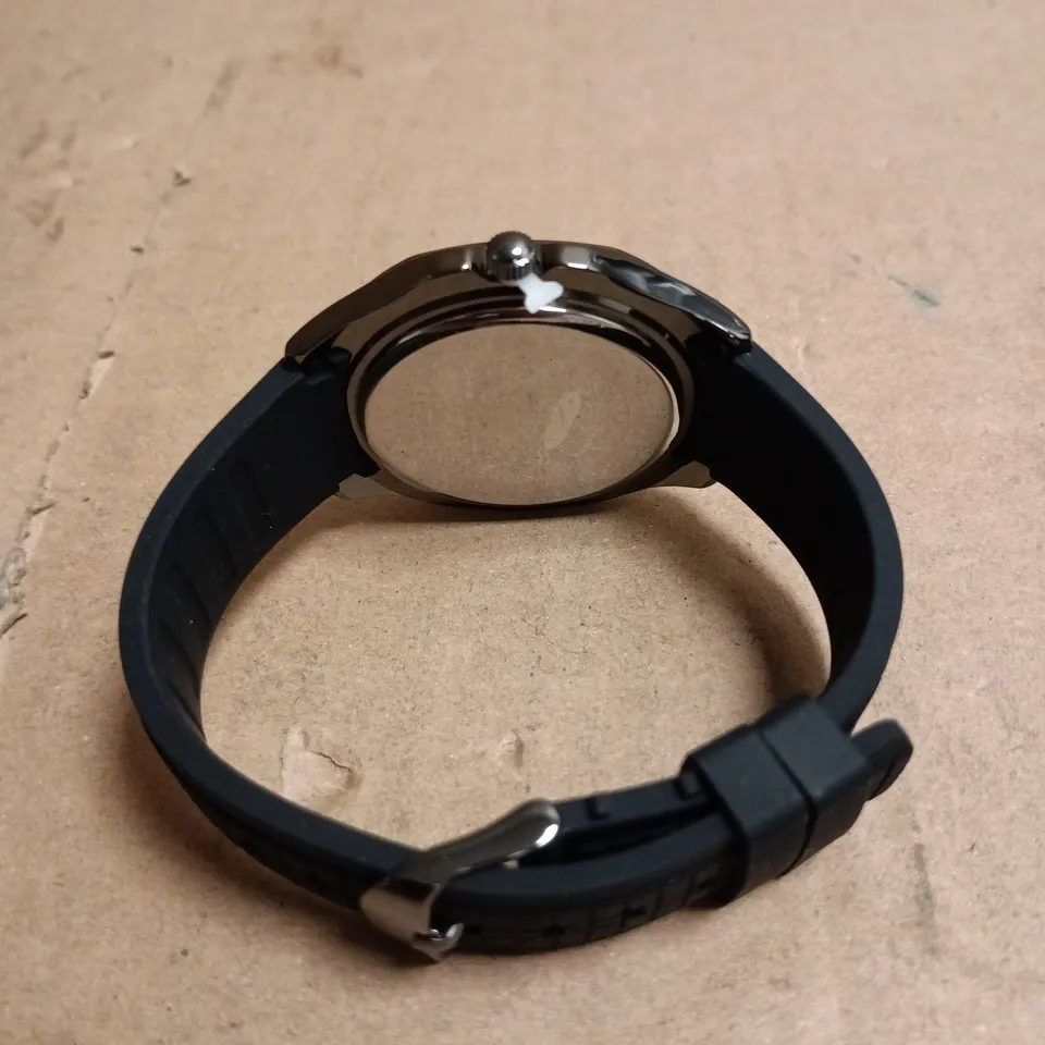 MENS LOUIS LACOMBE WATCH – ARABIC DIAL - RUBBER STRAP – GIFT BOX