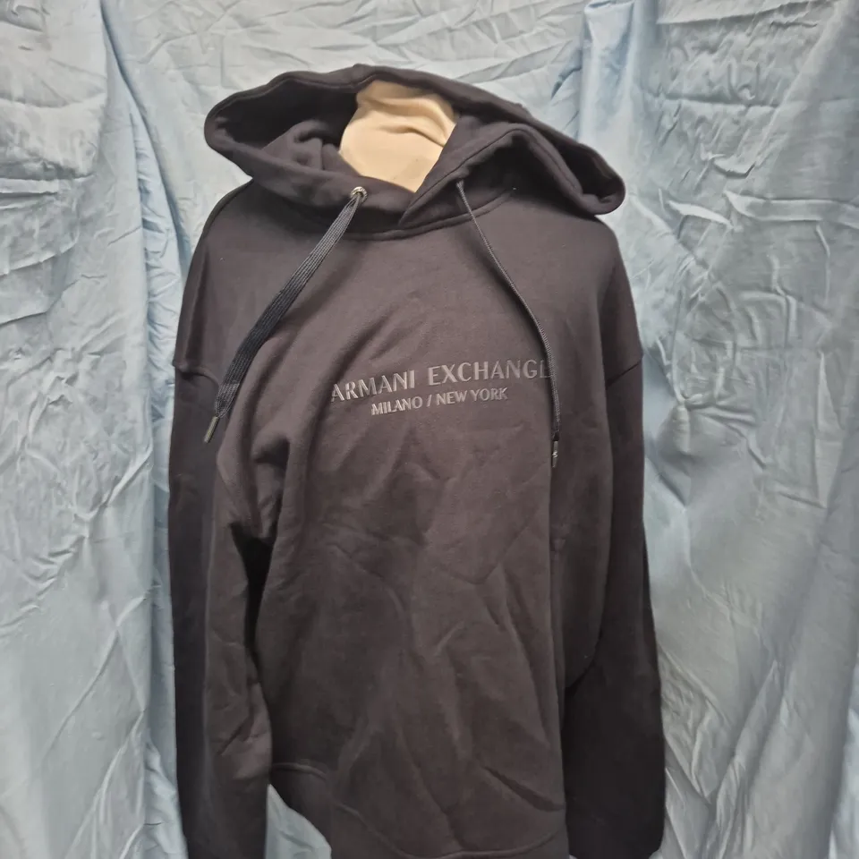 ARMANI EXCHANGE HOODIE – DEEP NAVY, XL (MEN'S)
