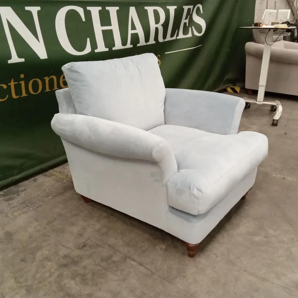 DESIGNER LIGHT BLUE CHAIR