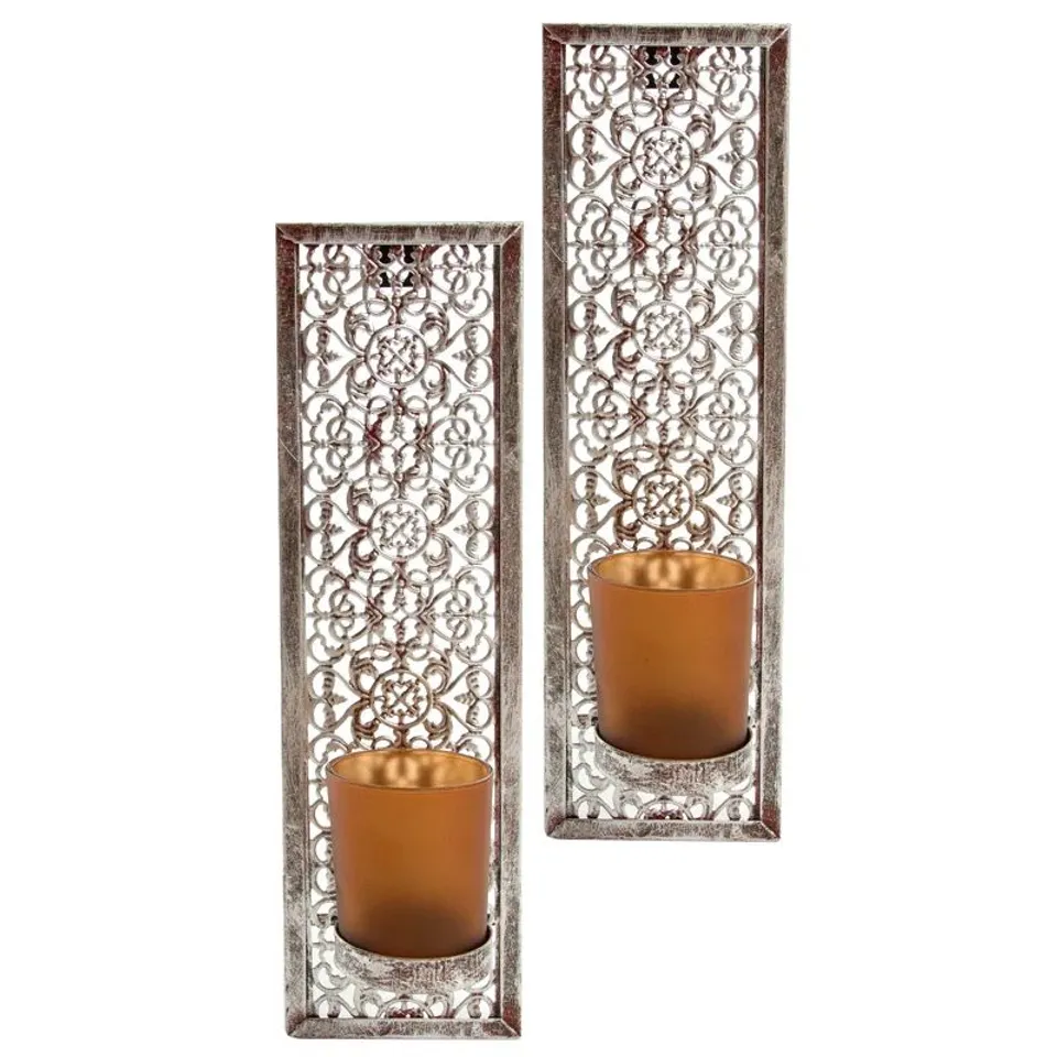 BOXED RANA METAL WALL SCONCE (1 BOX)