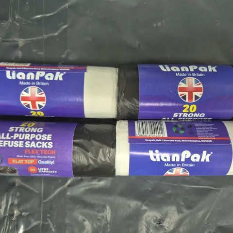 APPROXIMATELY 20 ASSORTED HOUSEHOLD ITEMS TO INCLUDE LIANPAK REFUSE SACKS, ETC