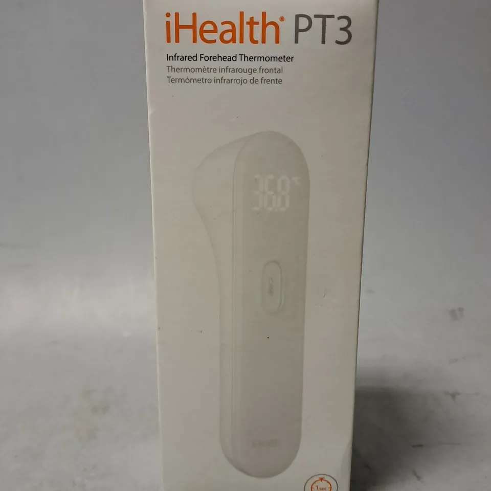 BOXED IHEALTH PT3 INFRARED FOREHEAD THERMOMETER 