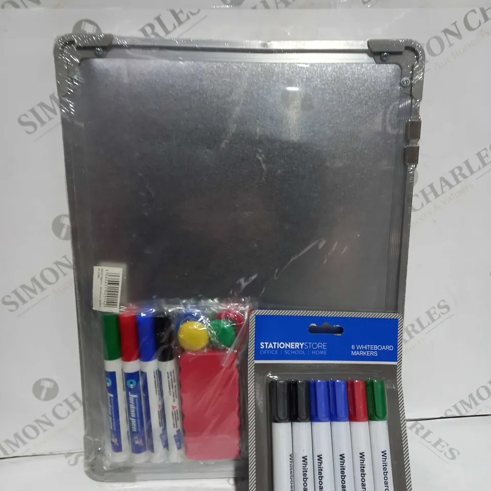 WHITEBOARD WITH PENS & OTHER ACCESSORIES 