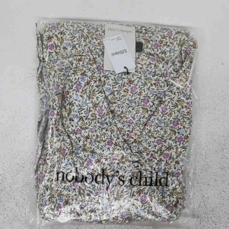 BAGGED NOBODY'S CHILD AVERY MIDI DRESS IN CREAM SIZE UK 10