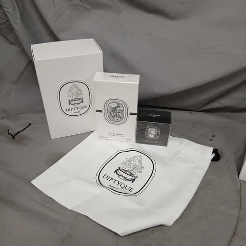 DIPTYQUE FLEUR DE PEAU EAU DE TOILETTE 100 ML & L'EAU PAPIER SOLID PERFUME – BOXED SET