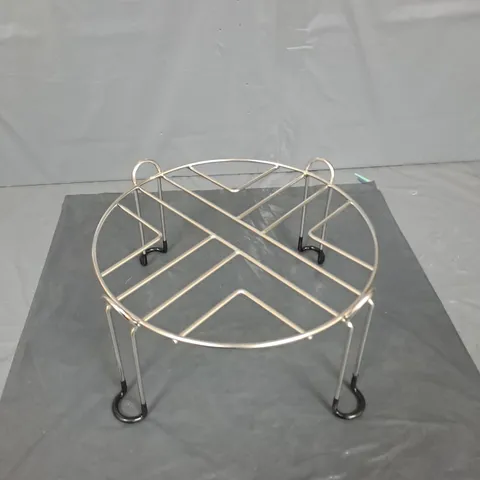 BOX OF APPROXIMATELY 10 STAINLESS STEEL STANDS