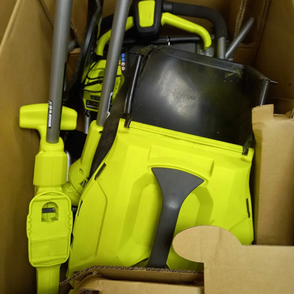 RYOBI 18V ONE+ CORDLESS 33CM LAWNMOWER AND TRIMMER