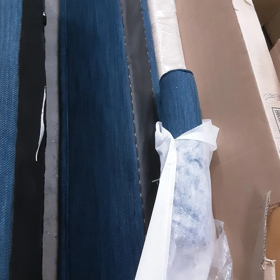 BLUE SOFA PARTS , 3 PIECES IN TOTAL , 