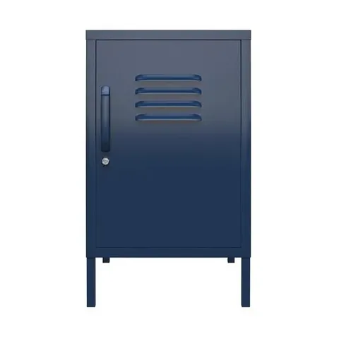 BOXED BRADFORD METAL LOCKER END TABLE NAVY (1 BOX)