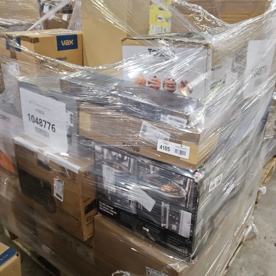 PALLET OF APPROXIMATELY 19 UNPROCESSED RAW RETURN HOUSEHOLD AND ELECTRICAL GOODS TO INCLUDE;