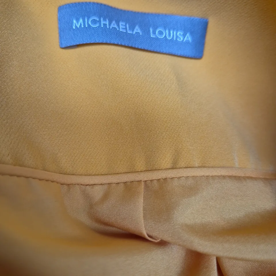 MICHAELA LOUISA WOMEN'S YELLOW BLAZER, UK 18 (USA 14) – SATIN LINING