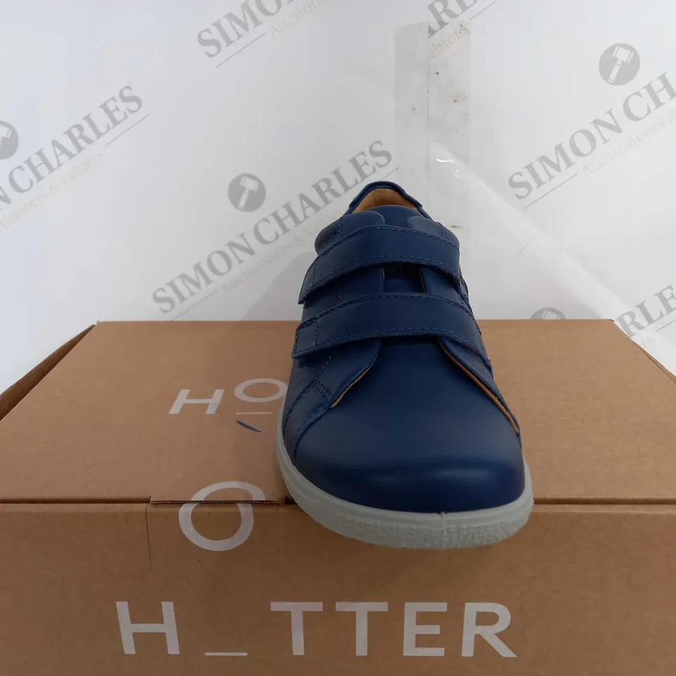 BOXED HOTTER LEAP II BLUE SHOE - UK 6 