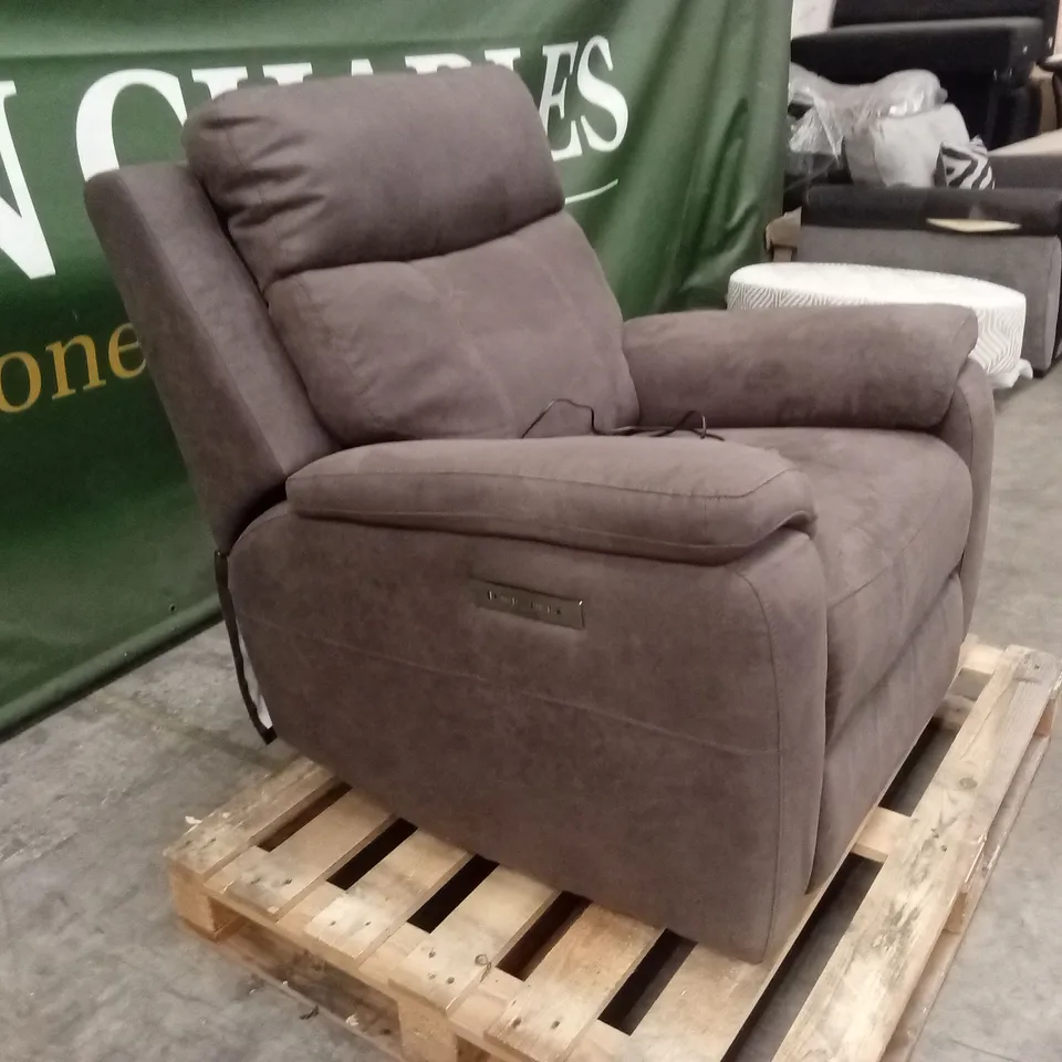 QUALITY DESIGNER POWER RECLINER ARMCHAIR