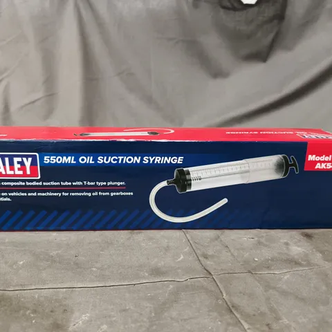 SEALEY 550ML OIL SUCTION SYRINGE – MODEL AK54 - BOXED 