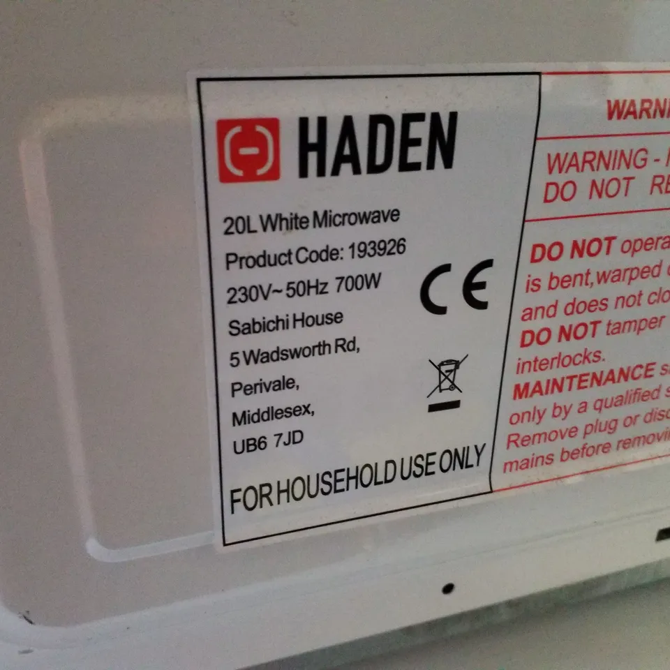 HADEN DOMESTIC MICROWAVE