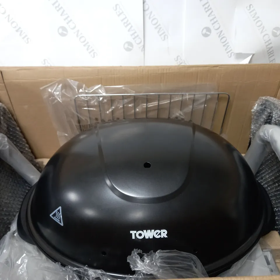 BOXED TOWER INDOOR/OUTDOOR ELECTRIC HEALTH BBQ