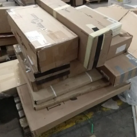 PALLET OF ASSORTED INCOMPLETE DESIGNER FURNITURE AND FURNITURE PARTS