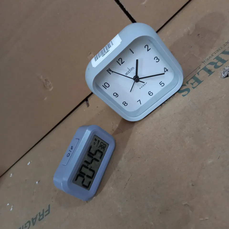 LOT OF 2 ALARM CLOCKS 