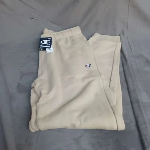 CHAMPION CASUAL SWEATPANTS IN BEIGE SIZE L