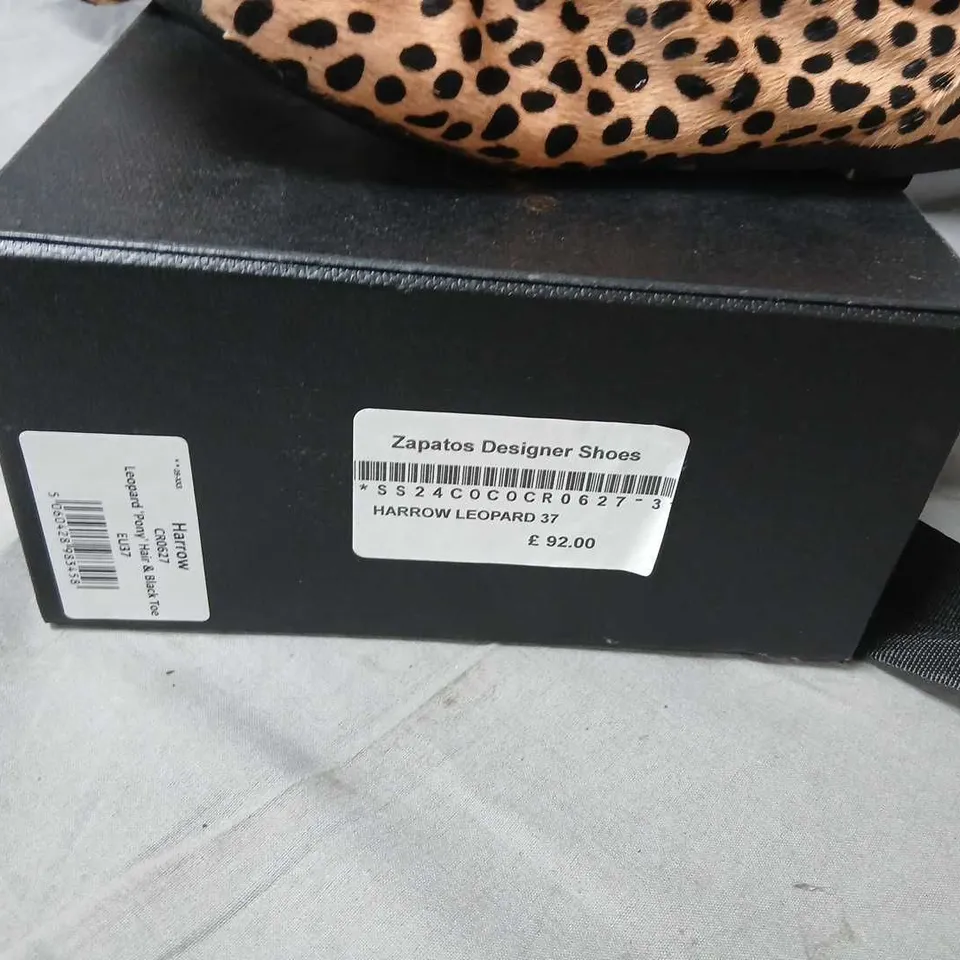 COCOROSE LONDON HARROW LEOPARD FLATS – WOMEN'S LEOPARD PRINT, UK 4 (EU 37)