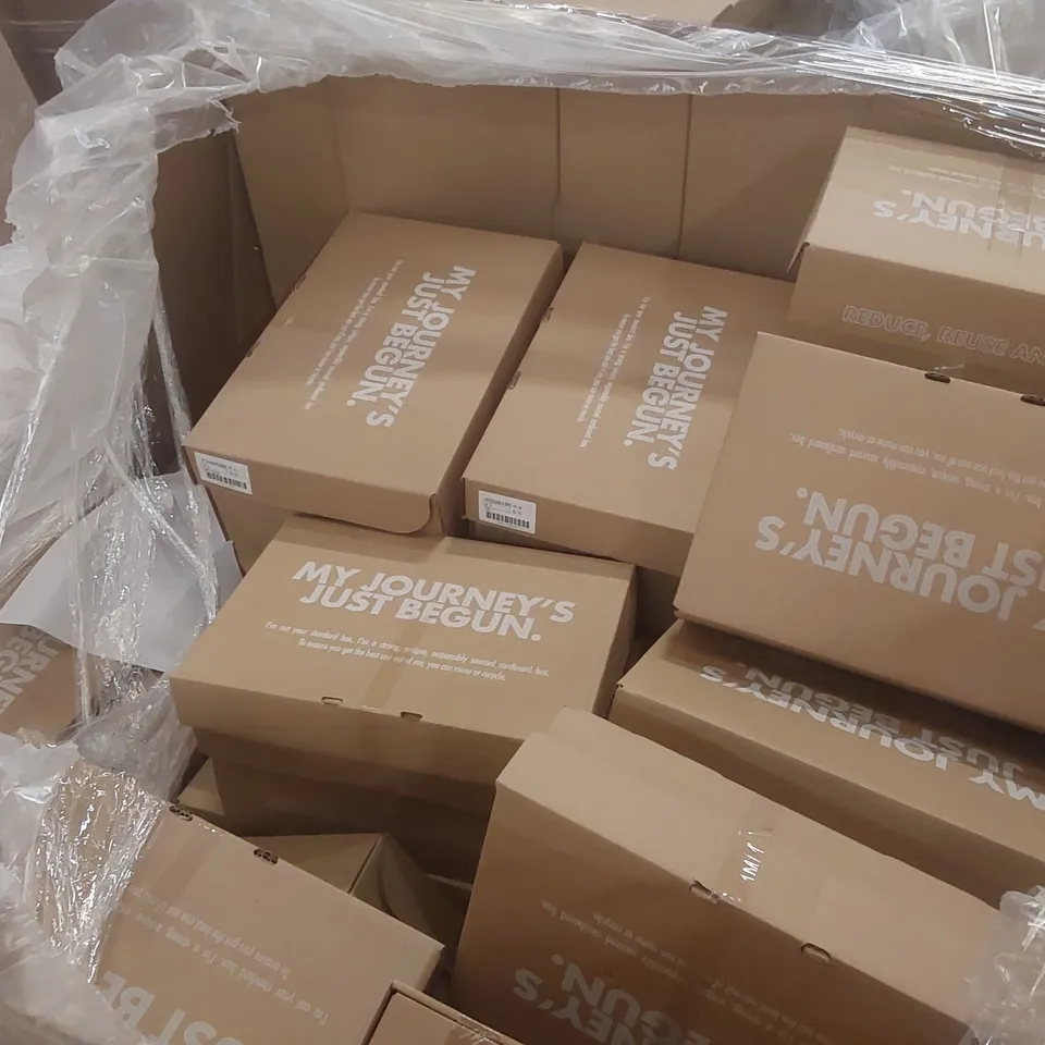 PALLET CONTAINING APPROXIMATELY 60x BRAND NEW DESIGNER SHOES INCLUDING: JD WILLIAMS BOOTS, JD WILLIAMS HIGH HEELS, JD WILLIAMS SANDALS, JD WILLIAMS SHOES ECT