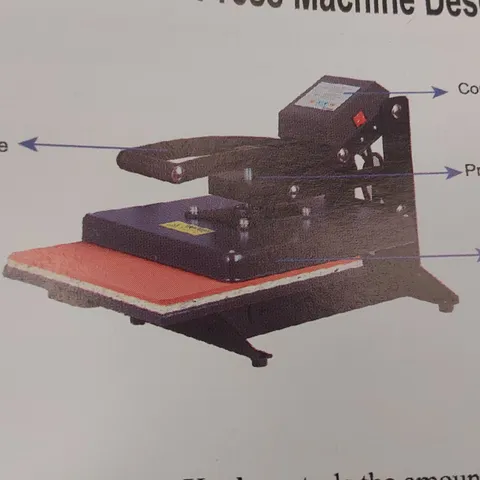 BOXED FLAT HEAT TRANSFER PRESS MACHINE 