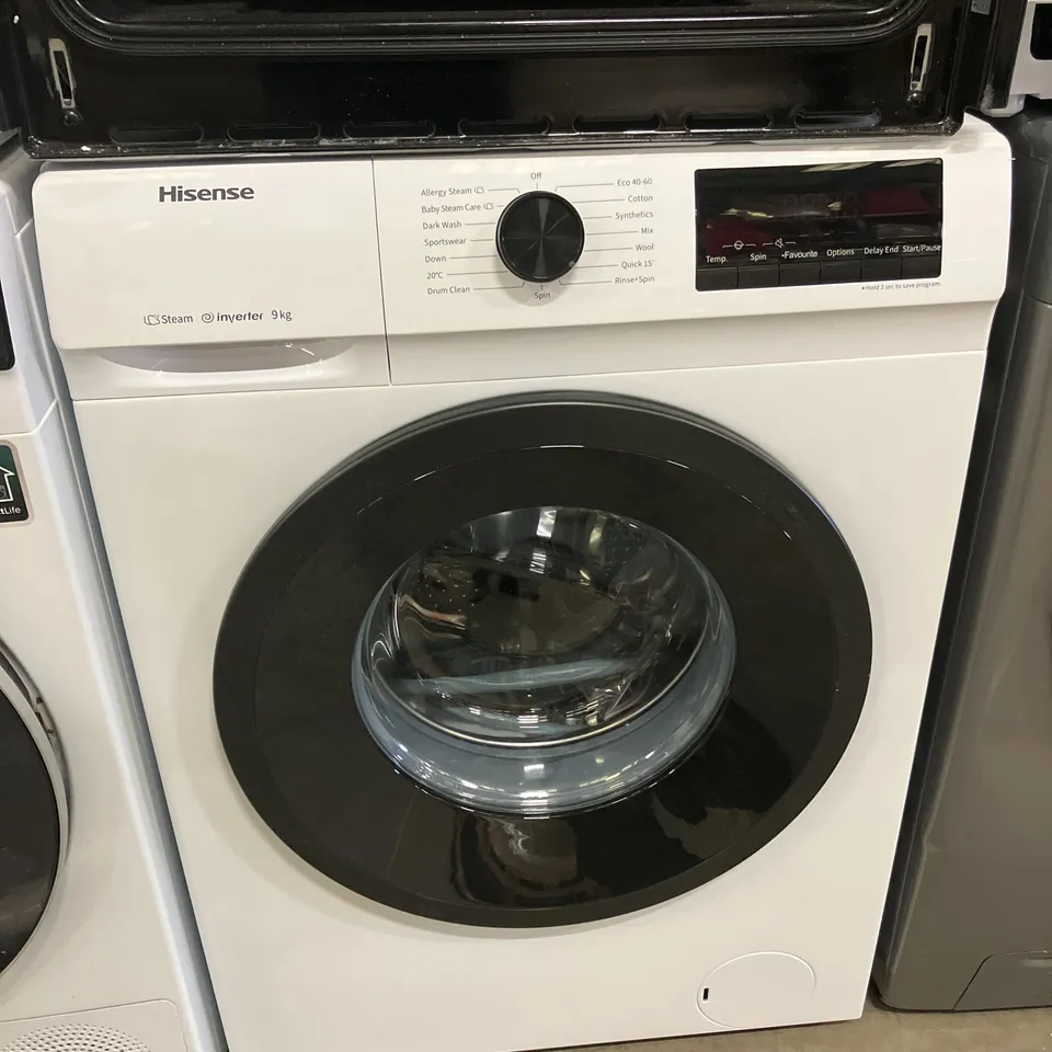 HISENSE FREESTANDING 9 KG WASHING MACHINE - UNPROCESSED RAW RETURN