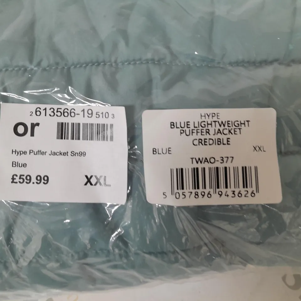 BAGGED JUST HPE PUFFER JACKET IN BLUE - XXL