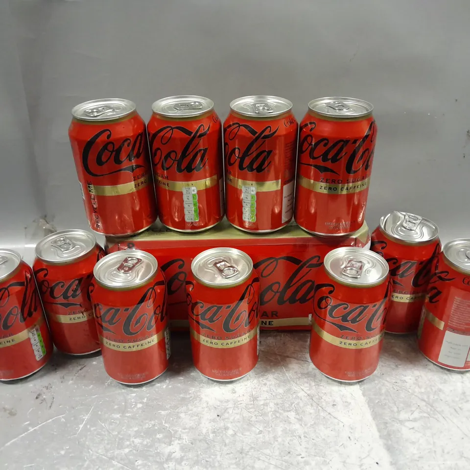 18 COCA COLA ZERO SUGAR CAFFEINE FREE (18X330ML) - COLLECTION ONLY