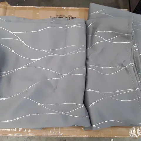 SENATH DOTTED LINE FOIL PRINTED ROOM DARKENING THERMAL CURTAINS (SET OF 2) 